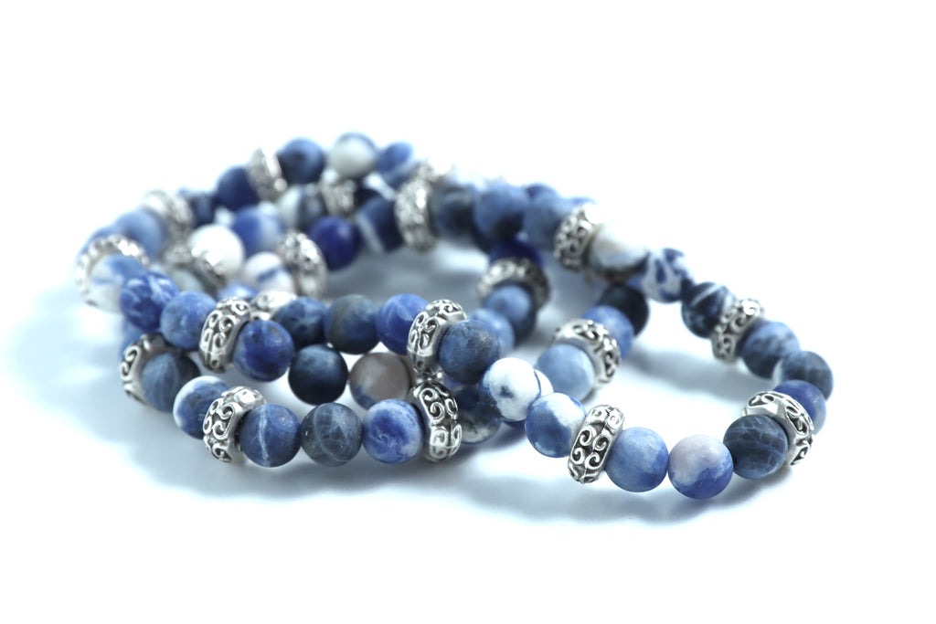 Sodalite Stretch Bracelet - Nastava Jewelry