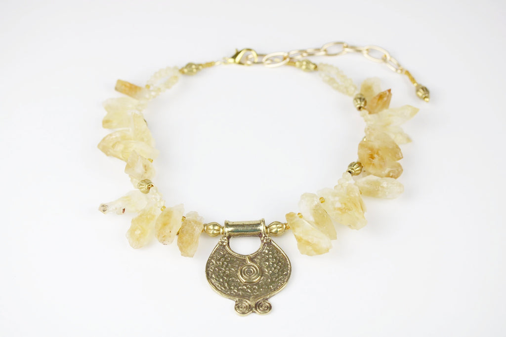 Citrine Medallion - Nastava Jewelry