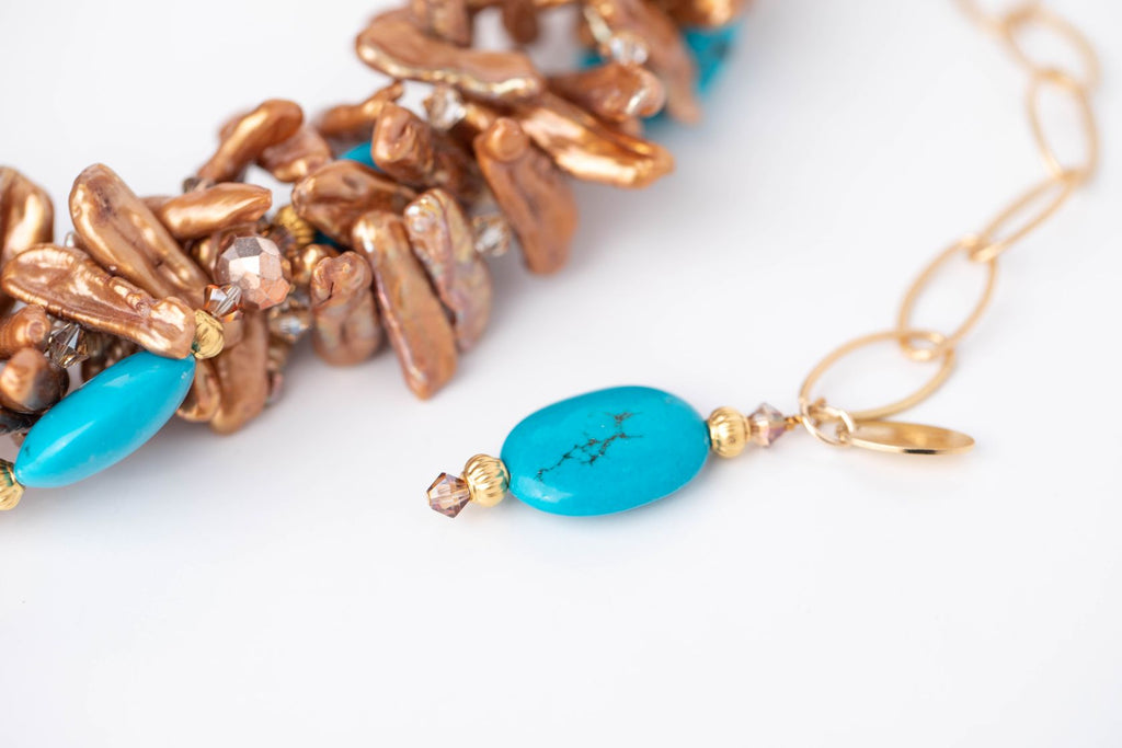 Bronze and Turquoise - Nastava Jewelry