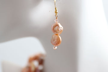 Peach Melba Earrings - Nastava Jewelry