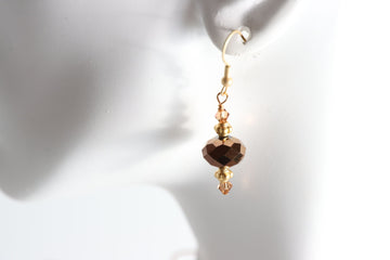 Brown Swatch Earrings - Nastava Jewelry