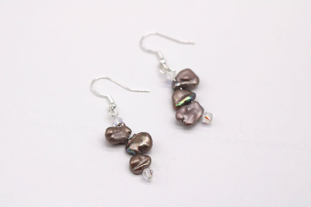 Mocha Latte Earrings - Nastava Jewelry